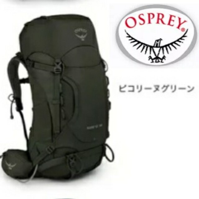 Osprey(オスプレイ)のオスプレイ ケストレル38 大容量バックパック ピコリーヌグリーン  スポーツ/アウトドアのアウトドア(登山用品)の商品写真