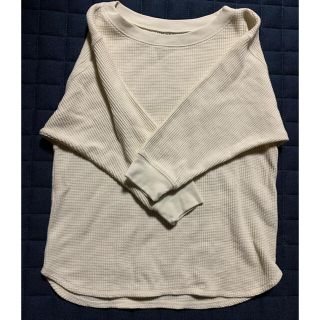 ユニクロ(UNIQLO)のワッフルクルーネックT（7分袖）　(カットソー(長袖/七分))