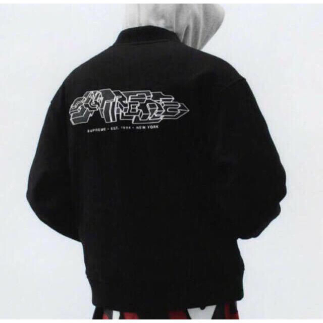 着後レビューで 送料無料】 Supreme S jacket varsity logo delta