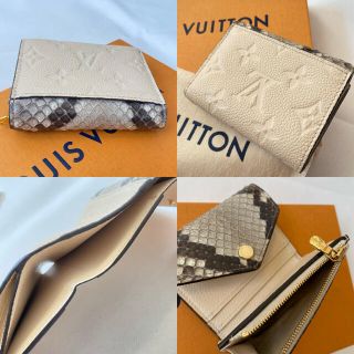 レア❤ルイヴィトン 財布 アンプラント ゾエ パイソン モノグラム 折り財布