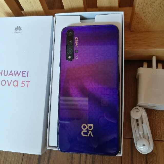 Huawei nova 5T　版　パープル