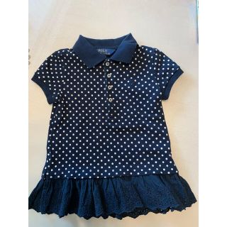 ポロラルフローレン(POLO RALPH LAUREN)のポロ　ラルフローレン　女の子　3T ポロシャツ　ネイビー(Tシャツ/カットソー)