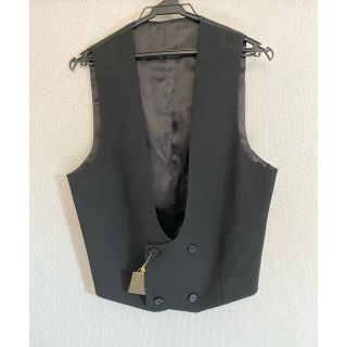 ザラ(ZARA)のZARA ザラ　ダブルジレ　ベスト　M  新品未使用　黒(ベスト)