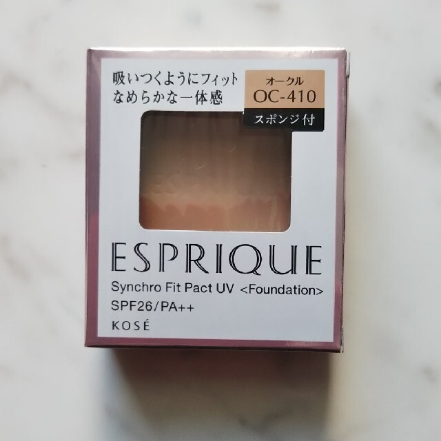 ESPRIQUE(エスプリーク)の値下げ☆１回使用☆エスプリーク シンクロフィット OC-410 コスメ/美容のベースメイク/化粧品(ファンデーション)の商品写真