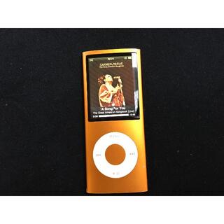 アップル(Apple)のApple iPod nano 第4世代　8GB オレンジ(ポータブルプレーヤー)