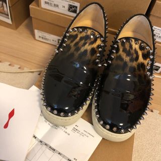 クリスチャンルブタン(Christian Louboutin)のルブタン 正規品 ヒョウ柄 スニーカー 36(スニーカー)