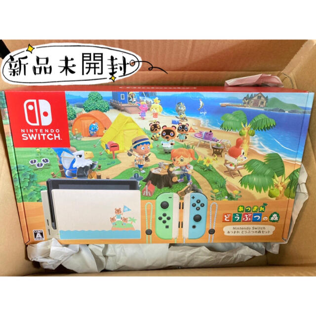【新品】Nintendo Switch本体　あつまれどうぶつの森同梱版1個Joy-Conグリップ