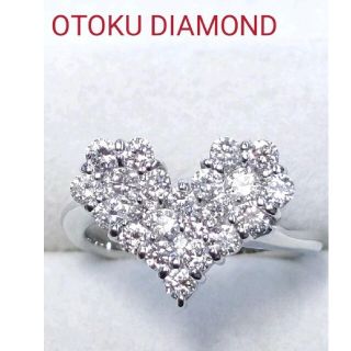 専用です【新品】ダイヤモンド ハートリング Total 1.00ct(リング(指輪))