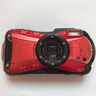 リコー(RICOH)の【t.s様専用、電池つき】RICOH WG-20 RED／耐水・耐衝撃デジカメ(コンパクトデジタルカメラ)
