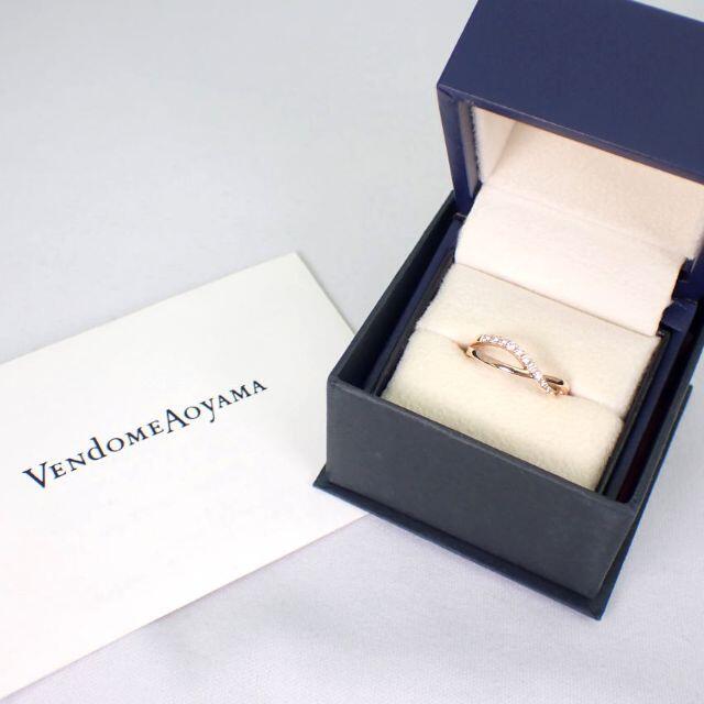 Vendome Aoyama(ヴァンドームアオヤマ)のヴァンドーム K18PG ダイヤモンド リング 11号[g397-5] レディースのアクセサリー(リング(指輪))の商品写真