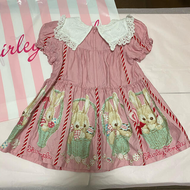 キッズ服女の子用(90cm~)シャーリーテンプル マーガレットバニーワンピ 100