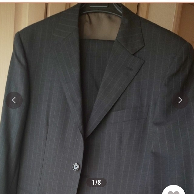 グレーのシングルスーツ メンズのスーツ(セットアップ)の商品写真