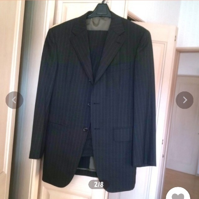 グレーのシングルスーツ メンズのスーツ(セットアップ)の商品写真