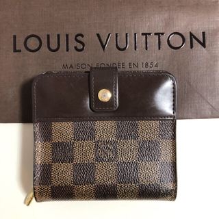 ルイヴィトン(LOUIS VUITTON)のLOUIS VUITTON  ダミエ コンパクト ジップ 二つ折り財布(財布)