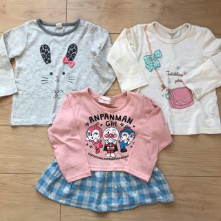 アンパンマン(アンパンマン)の【春物】長袖Tシャツ3枚セット size95 女の子　(Tシャツ/カットソー)