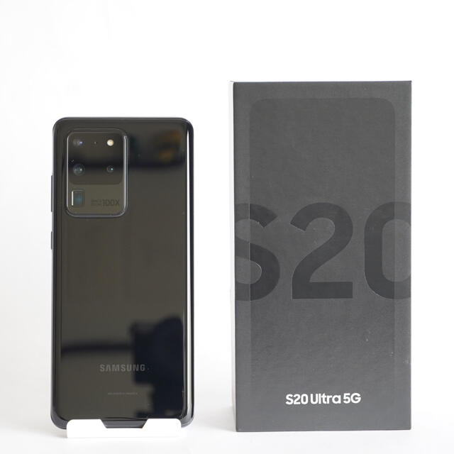 SAMSUNG(サムスン)のGalaxy S20 Ultra SM-G988B/DS ブラック スマホ/家電/カメラのスマートフォン/携帯電話(スマートフォン本体)の商品写真