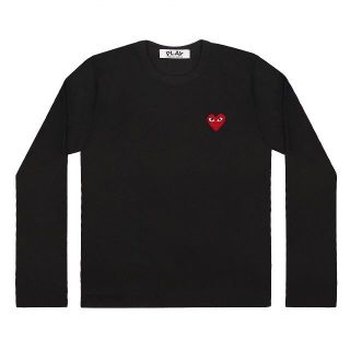 コムデギャルソン(COMME des GARCONS)のPLAYコムデギャルソン メンズ 赤ハートロングスリーブTee L(Tシャツ/カットソー(七分/長袖))