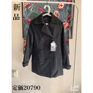 ザラ(ZARA)の新品　B-Bon Studio ピーコート　ブラック(ピーコート)