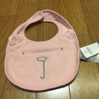 ベビーギャップ(babyGAP)のbabyGAPくまちゃんスタイピンク(ベビースタイ/よだれかけ)