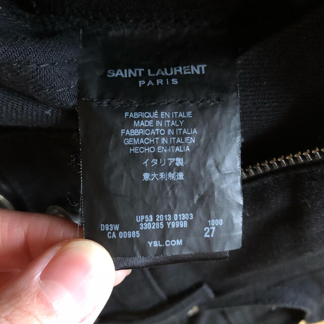 【正規通販】 - Laurent Saint SAINT デニム バイカー サンローランパリ  PARIS LAURENT デニム/ジーンズ 5