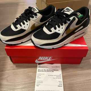 ナイキ(NIKE)のNIKE AIR Max 90 GOLD BLACK(スニーカー)