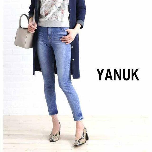 YANUK パトリシア27インチ アンクル スキニー カットオフ-