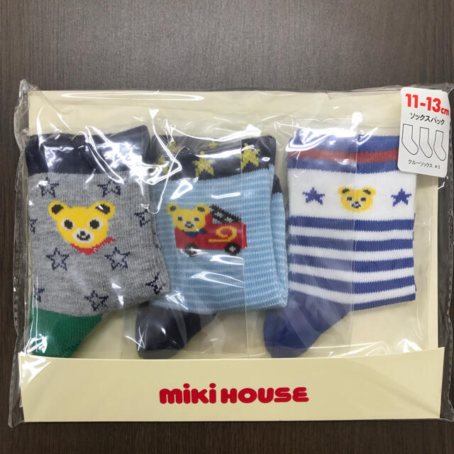 mikihouse(ミキハウス)の『新品』ミキハウス靴下ソックスパック11-13cm キッズ/ベビー/マタニティのこども用ファッション小物(靴下/タイツ)の商品写真