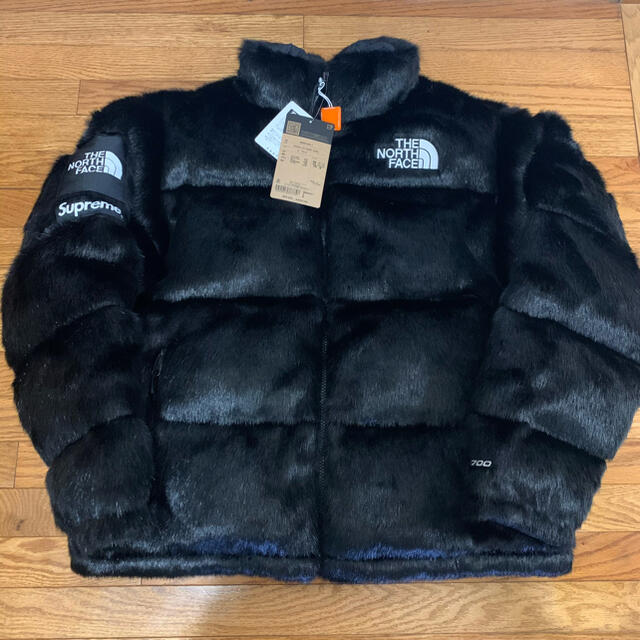 Supreme North Face Fur Nuptse Jacket M 黒