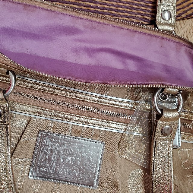 Coach バッグ ゴールド USED 1
