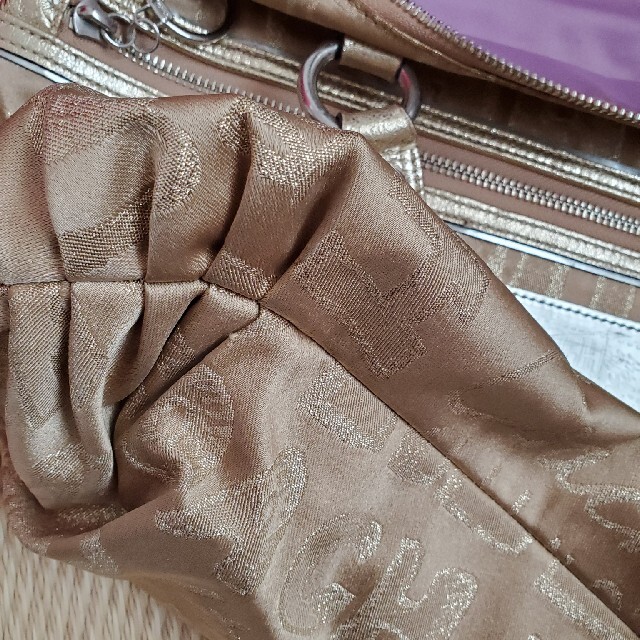 Coach バッグ ゴールド USED 2