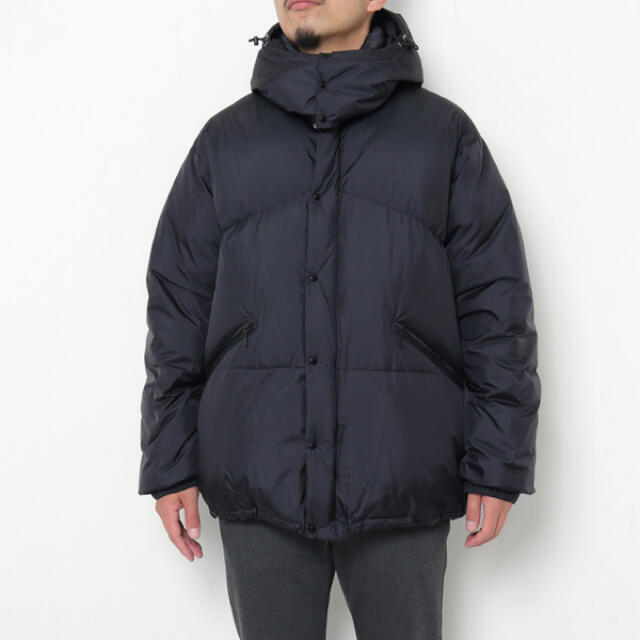 UNUSED - UNUSED Nylon Down Jacket ダウンジャケット 新作 黒の通販