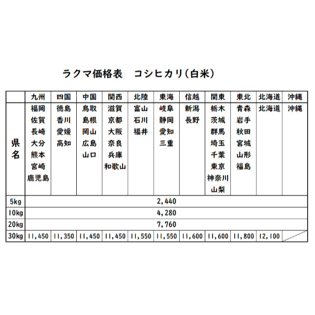 お米　令和２年　愛媛県産コシヒカリ　白米　10㎏ 食品/飲料/酒の食品(米/穀物)の商品写真
