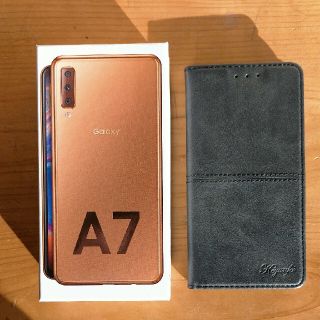 ギャラクシー(Galaxy)のココキリ様専用Galaxy A7 ゴールド 64 GB  スマホケース付き✩(スマートフォン本体)