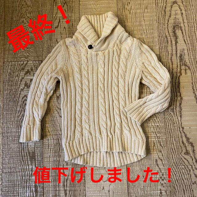 Old Navy(オールドネイビー)の“最終値下！”○【中古】OLD NAVYキッズ用ドレッシーセーター(5T/5A) キッズ/ベビー/マタニティのキッズ服男の子用(90cm~)(ニット)の商品写真