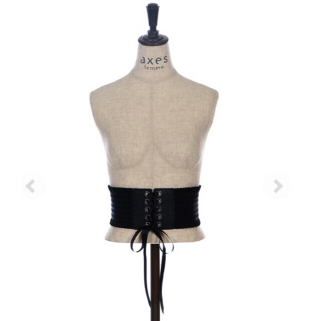 axes femme(アクシーズファム)のSALEレースアップベルト♡黒タグ付き新品 レディースのファッション小物(ベルト)の商品写真