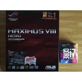 エイスース(ASUS)のCORE i7-7700K　ASUS MAXIMUS VIII HERO セット(PCパーツ)