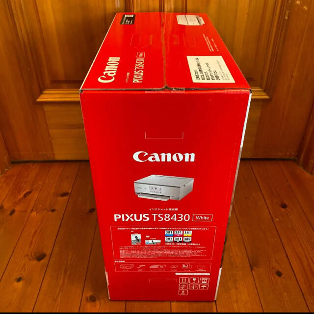 Canon(キヤノン)の新品未開封　PIXUS TS8430WH インクジェットプリンタ　複合機ホワイト スマホ/家電/カメラのPC/タブレット(PC周辺機器)の商品写真