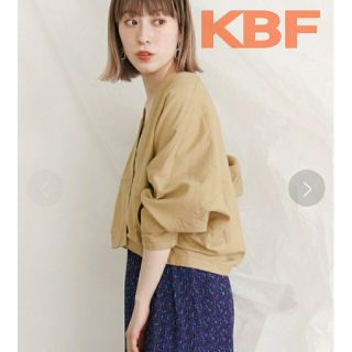 ケービーエフ(KBF)の送料込み！KBFリネン麻カシュクールブルゾン(その他)