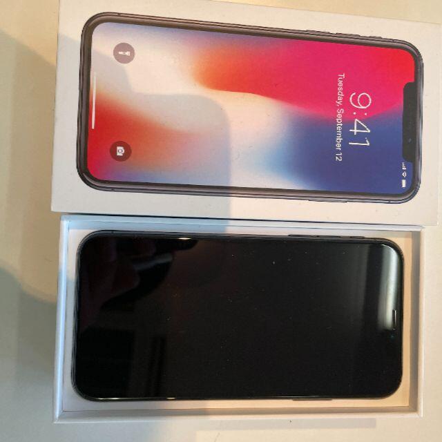 美品 iphone X 256GB スペースグレイ