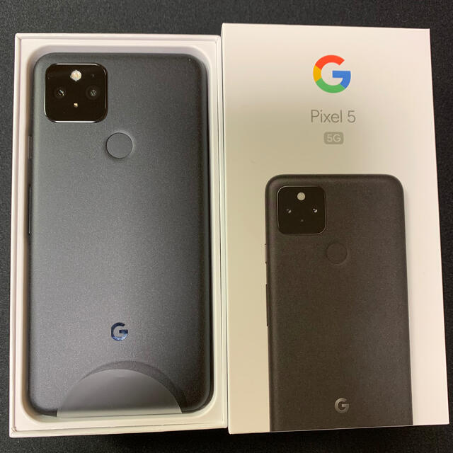 スマートフォン/携帯電話Google Pixel 5 SIMフリー Just Black 黒　新品未使用