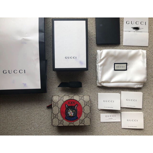 Gucci(グッチ)のオレンジ様御専用　GUCCI ミスティックキャット 折り財布　ミニ財布　最終価格 メンズのファッション小物(折り財布)の商品写真