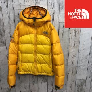 ザノースフェイス(THE NORTH FACE)のノースフェイス　イエロー　ダウンジャケット　レディースS (ダウンジャケット)