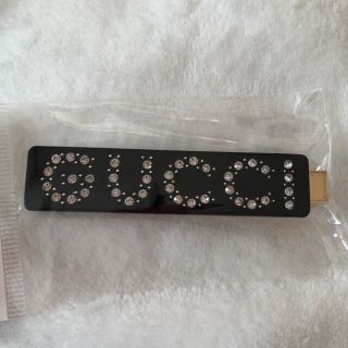 グッチ(Gucci)の新品　GUCCI ヘアピン　ブラック　ラインストーン(ヘアピン)