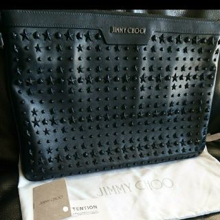 ジミーチュウ(JIMMY CHOO)の【超極美品・限りなく新品】ジミーチュウ   DEREK(セカンドバッグ/クラッチバッグ)