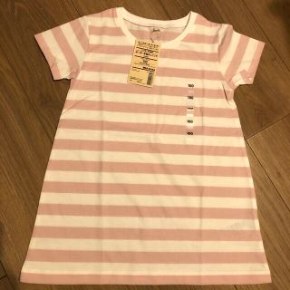 ムジルシリョウヒン(MUJI (無印良品))のMUJI 半袖チュニック　ピンク(Tシャツ/カットソー)