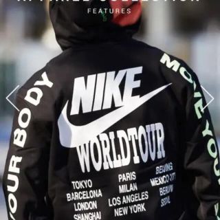 ナイキ(NIKE)のNIKE NSW worldtour フーディー　黒　xxl (パーカー)