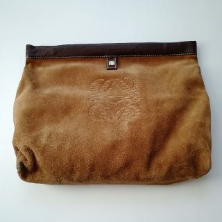 ロエベ(LOEWE)のLOEWE ロエベ スエードポーチ クラッチバッグ(クラッチバッグ)