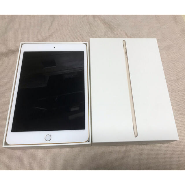 スマホ/家電/カメラIpad mini4 128G Wi-Fiモデル　ゴールド　おまけ付き