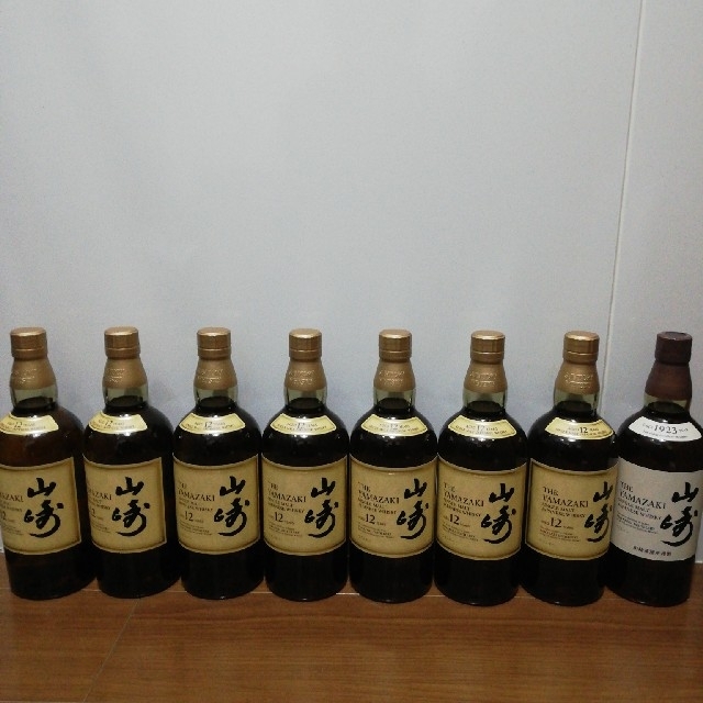 サントリー　山崎　12年７本　ノンエイジ１本　700ml　計８本　新品未開栓品食品/飲料/酒