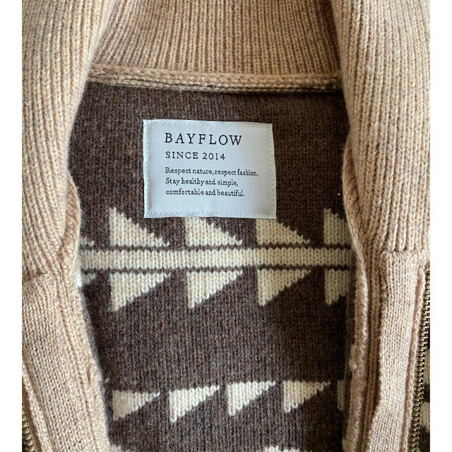 BAYFLOW  WOOL×NYLON  PARM ショールカーディガン